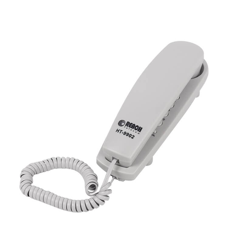 โทรศัพท์บ้าน โทรศัพท์แขวนผนัง ยี่ห้อ REACH รุ่น HT-9902 สี LIGHT GREY_4